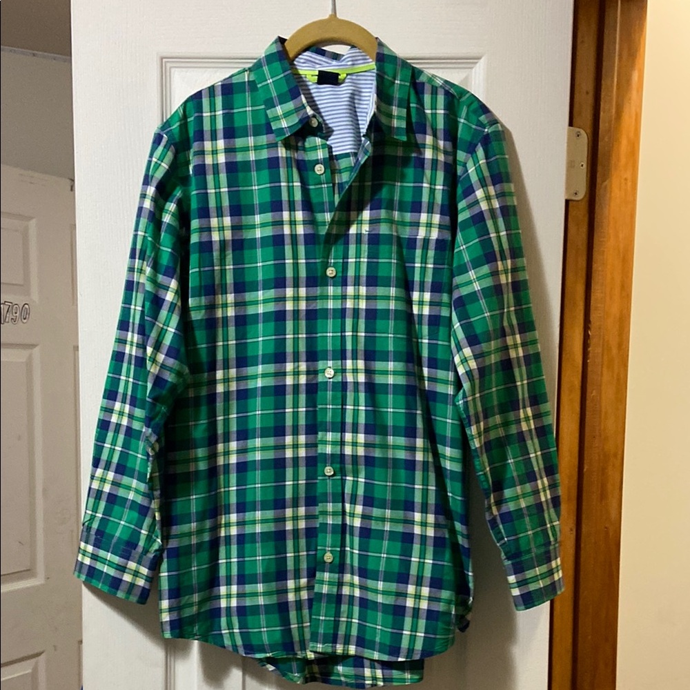 Gap Green Plaid boys Shirt